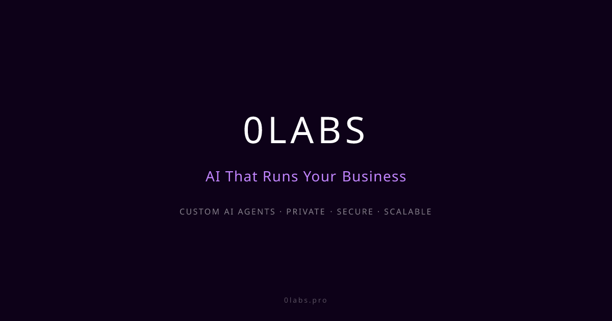 0LABS — Custom AI Agents Built For Your Business